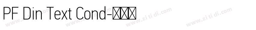 PF Din Text Cond字体转换